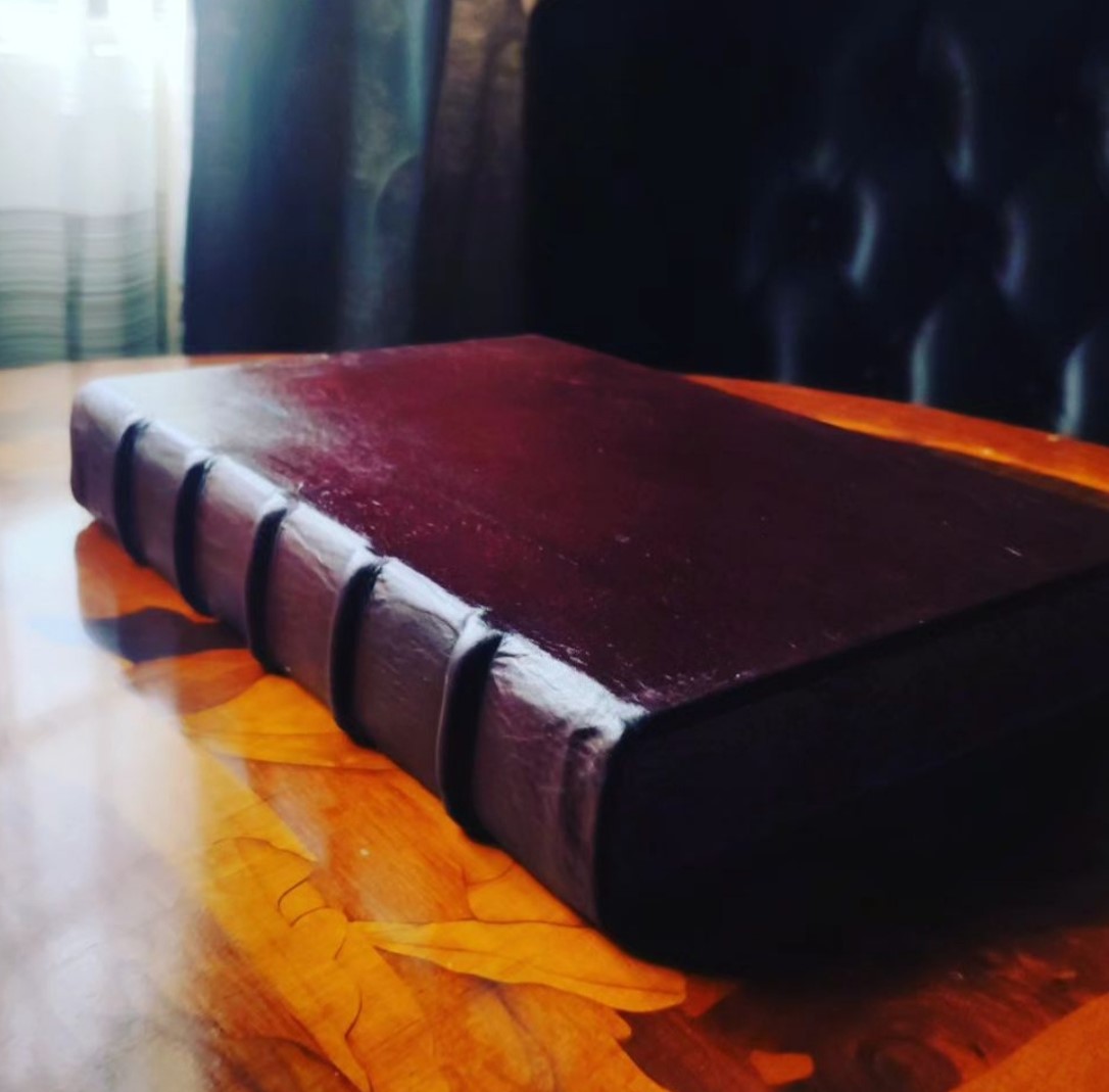 Marbled paper book covers